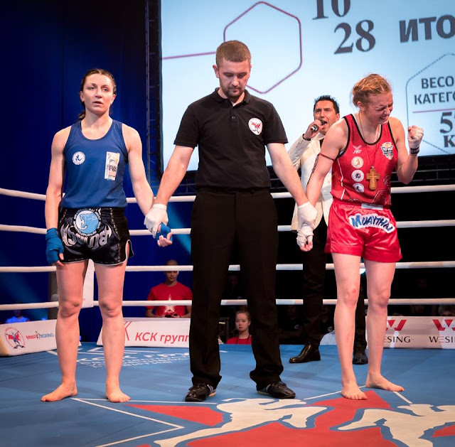 Russia muay thai boxing women in sport girls who fight IFMA amateur