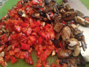 diced grilled veggies