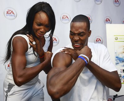 Black Tennis Pro's Venus Williams and Dwight Howard EA Sports King Of The Court - Canada
