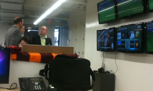 Don Garber checking out Digital space