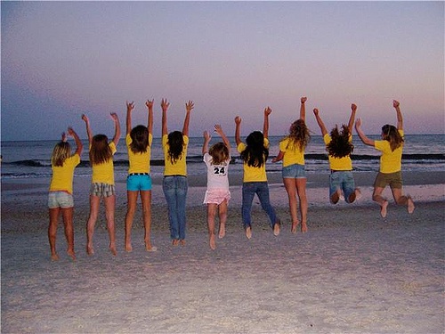 youth softball players